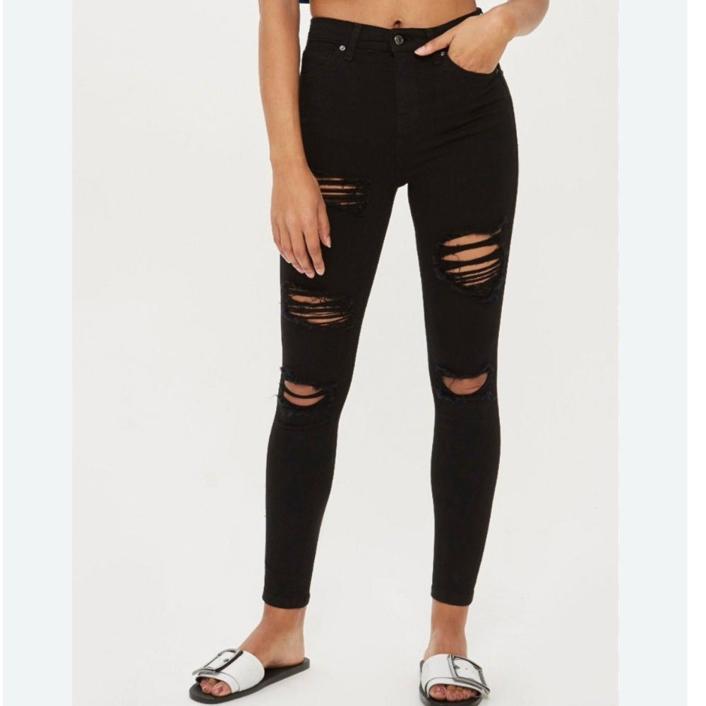 Topshop Moto Jamie super destroyed